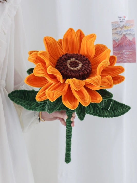 Gift ideas chenille stem/pipe cleaner sunflower bouquet for my dad on Father's Day