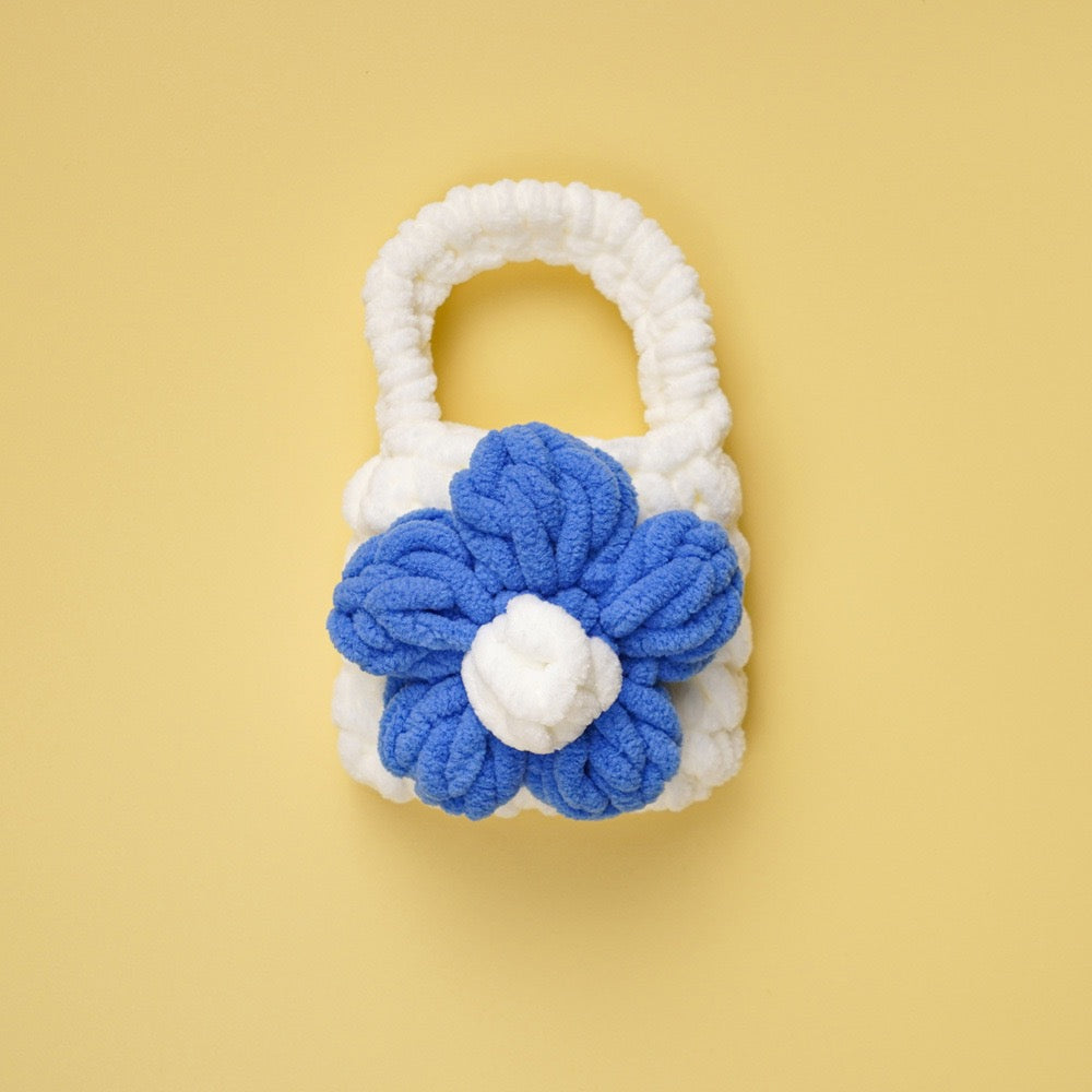 Cute Crochet Bag Woven Earphone Storage Bag Handmade Headphones Boxes Portable Knitted Headset Covers Holder Case Accessory