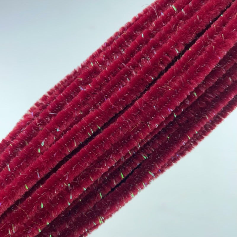 Glitter pipe cleaner DIY raw material fuzzy wire chenille stems multi color for flowers home craft cute animal birthday gift