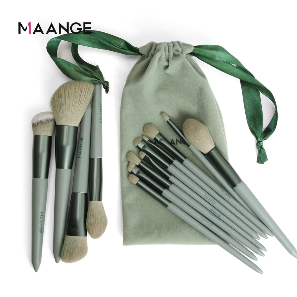MAANGE Pro 4/13Pcs Makeup Brushes Set  Face Eye Shadow Foundation Powder Eyeliner Eyelash Lip Make Up Brush Beauty Tool with Bag