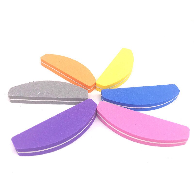 10pcs/ pack 100/180 Grit Nail Files Washable Double-Side Emery Board Nail Buffering Files Salon Manicure Tools Supplier