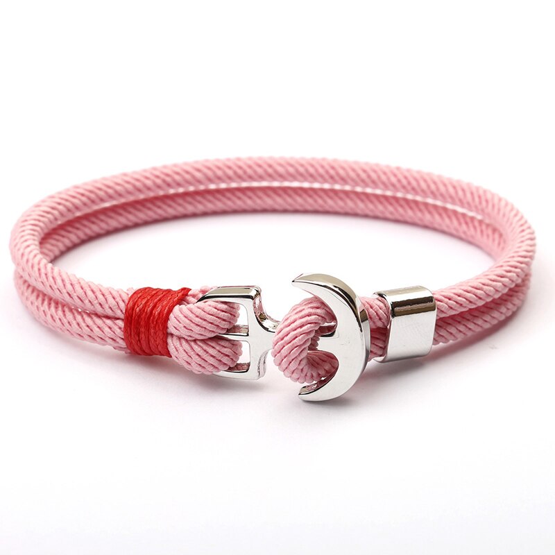 NIUYITID New Red Thread Rope Women&#39;s Bracelets Pirate Charm Anchor Bracelet On Hand pulsera hilo armbandjes dames