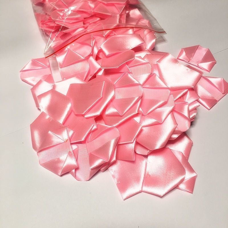 Productos semiacabados diy hechos a mano, pétalos de rosa para cinta, flor, artesanía, regalo de cumpleaños