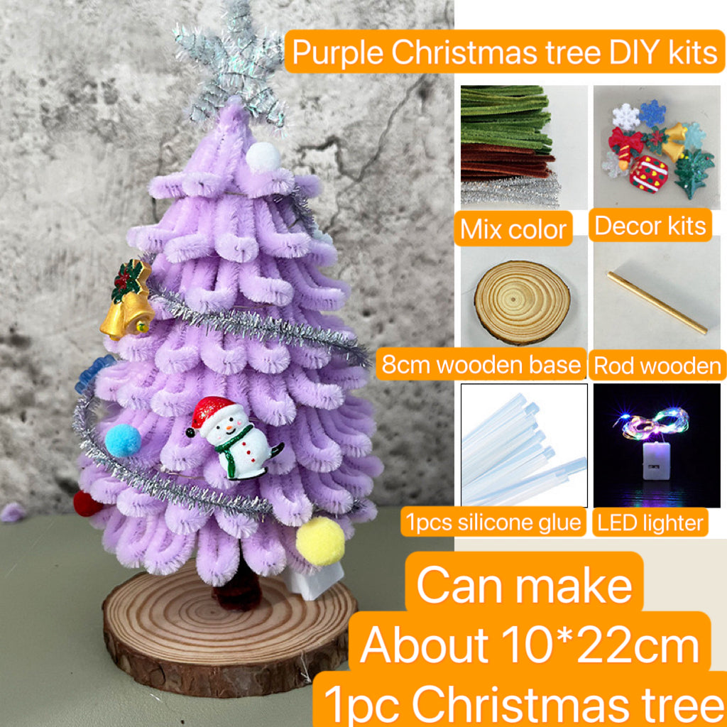 DIY kits for Christmas Tree DIY Christmas Tree Material Pack Handmade Gift Creative Desktop Decoration