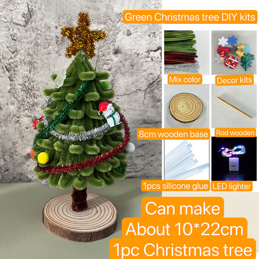 DIY kits for Christmas Tree DIY Christmas Tree Material Pack Handmade Gift Creative Desktop Decoration