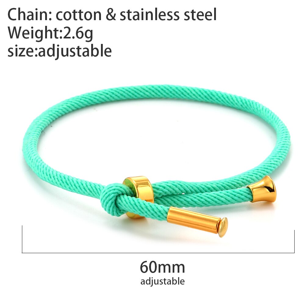 Charm Braided Chain Bracelet for Men Gold Color Women&#39;s Link Bracelets Milanese Rope Wristband Boho Couple Bracelet Gifts Friend