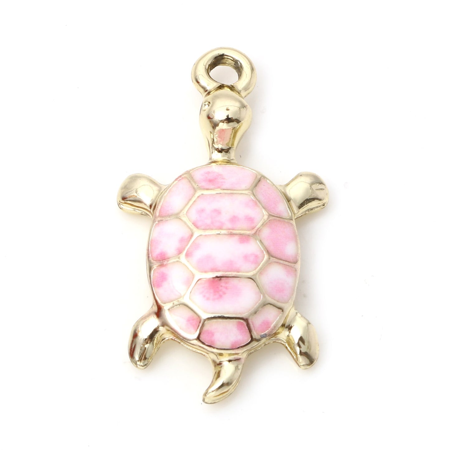 10PCs Ocean Sea Turtle Enamel Animal Charms Multicolor Pendant DIY Jewelry Necklace Bracelets Metal Pendants Jewelry 24mm x 14mm