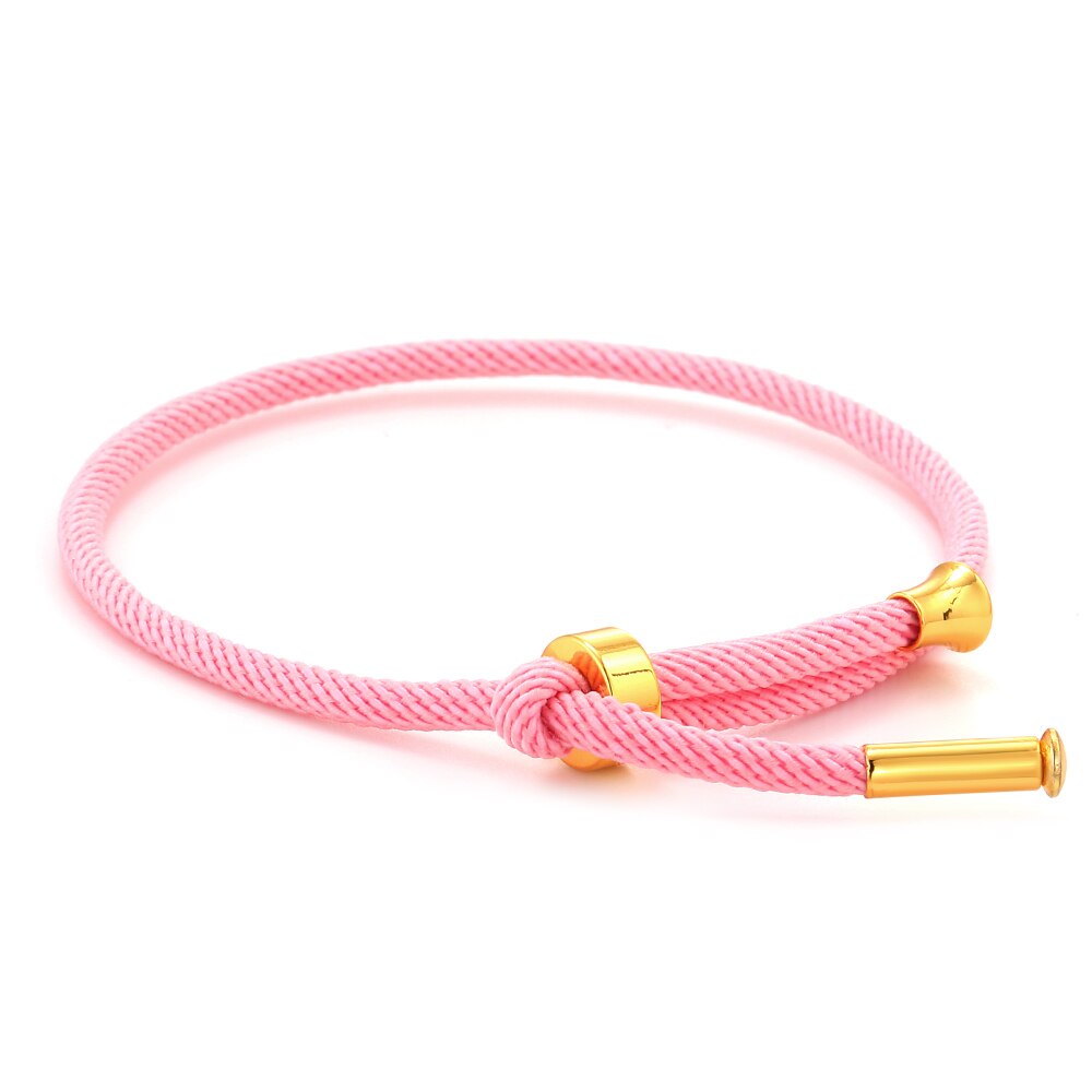 Charm Braided Chain Bracelet for Men Gold Color Women&#39;s Link Bracelets Milanese Rope Wristband Boho Couple Bracelet Gifts Friend