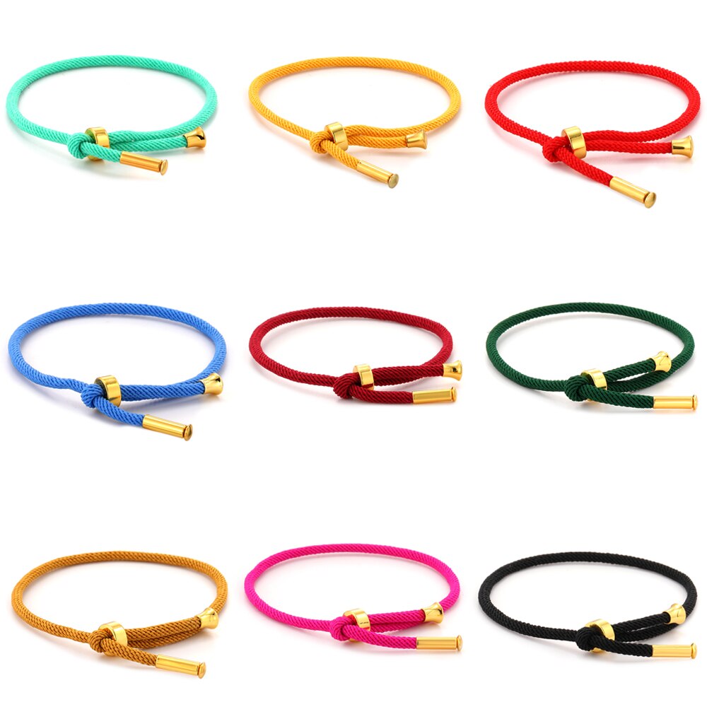 Charm Braided Chain Bracelet for Men Gold Color Women&#39;s Link Bracelets Milanese Rope Wristband Boho Couple Bracelet Gifts Friend