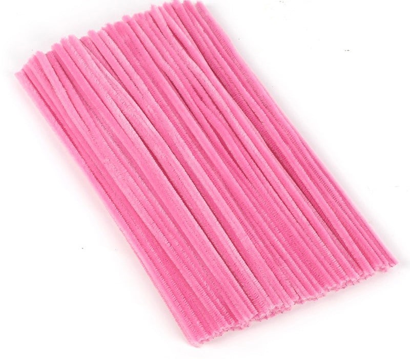 Pink, Red, Purple, Blue & White Fuzzy Sticks (Pipe Cleaners) - 30 Count