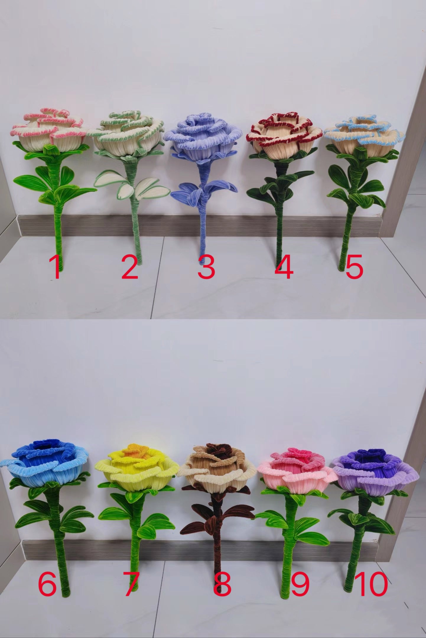 Rose flower finished products handmade big rose flower bouquet best gift mutil color for you