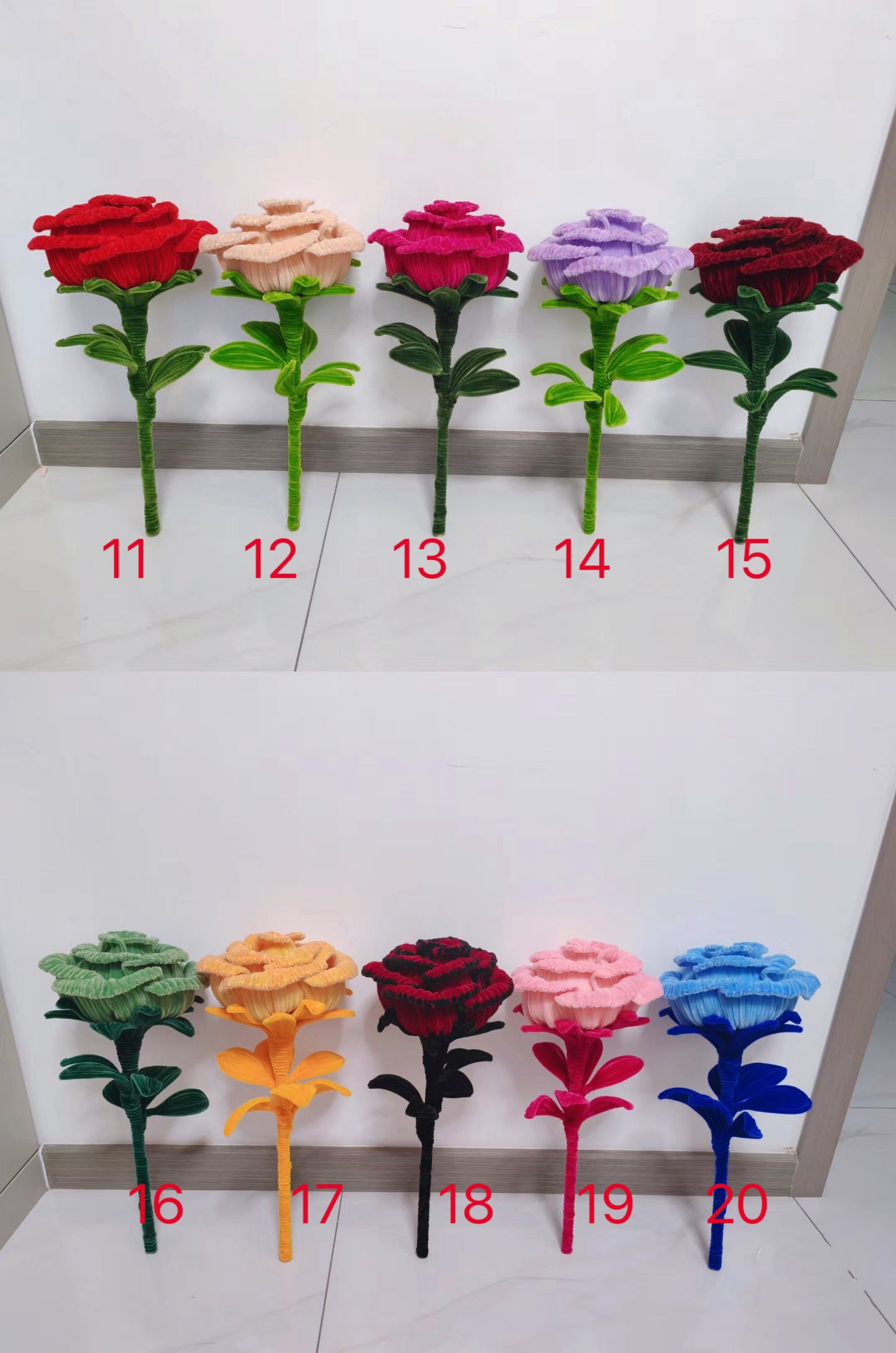 Rose flower finished products handmade big rose flower bouquet best gift mutil color for you