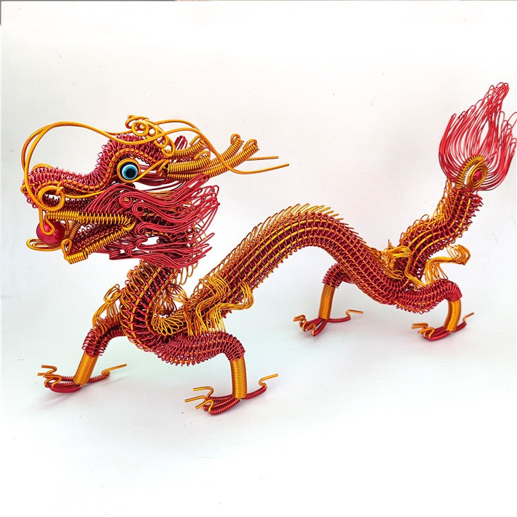 Amazing handcraft Chinese dragon intangible cultural heritage weaving handmade gift