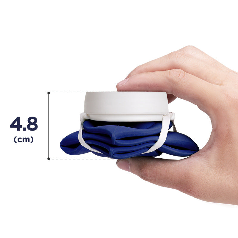 Folding collapsable portable silicone cup for travel outdoor sports gifts