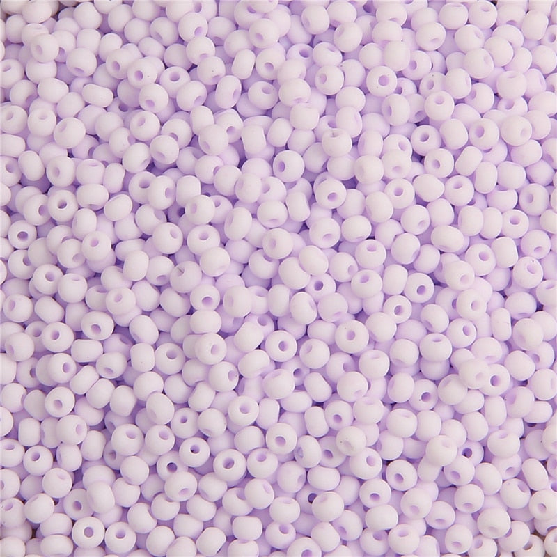 660Pcs/Bag 3mm Matte Solid Color Frosted Seed Beads Uniform Round Spacer Beads For DIY Handmade Jewelry Making Accessories