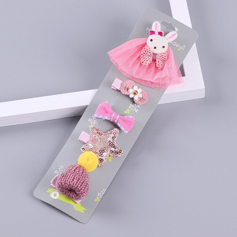 Horquillas de dibujos animados de princesa Kawaii de Corea, pinzas para el pelo para niñas y niños, pasadores, accesorios para niños, adornos para el pelo, tocado