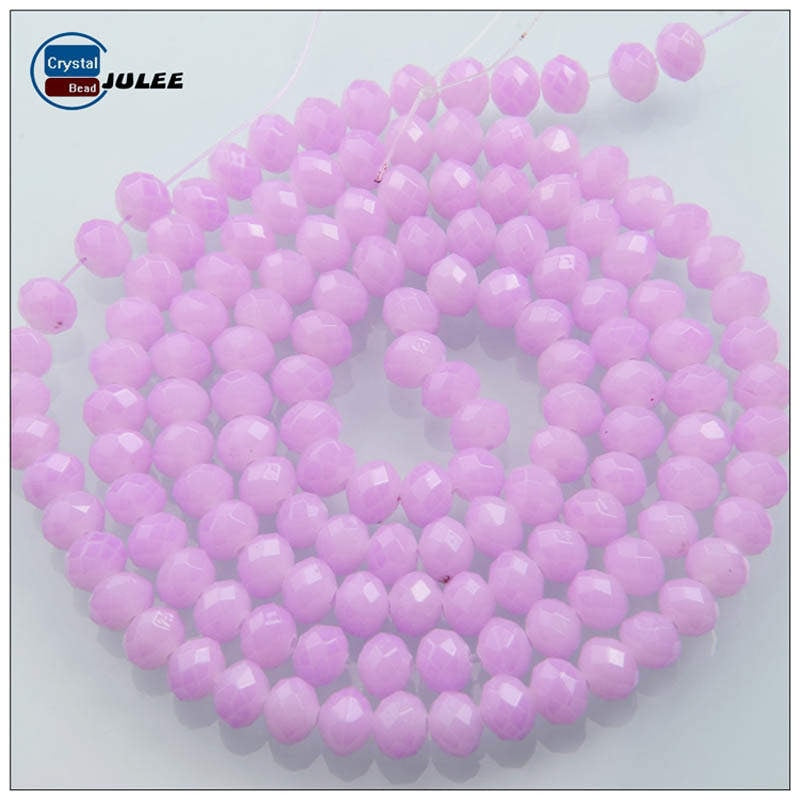 Jewelry Making Beads Multicolor 8mm Rondelle Loose Beads Wholesale Crystal Glass Beads