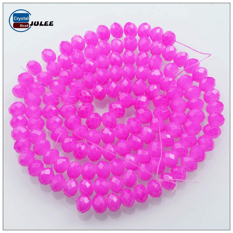 Jewelry Making Beads Multicolor 8mm Rondelle Loose Beads Wholesale Crystal Glass Beads