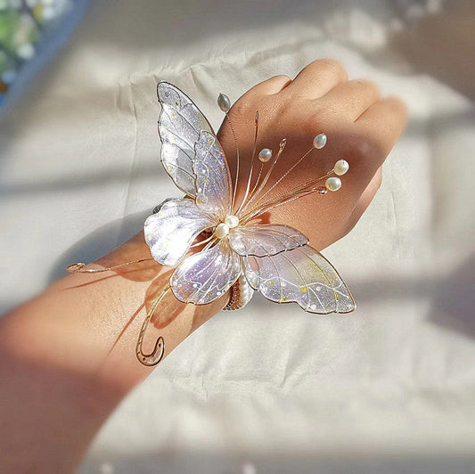 Handmade harpin hair clip creative butterfly artificial flower fluid hair products custom gift personalized accessories