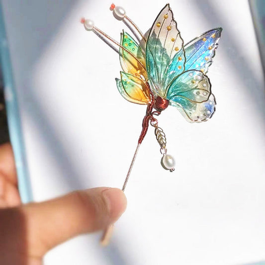 Buatan tangan harpin kreatif kupu-kupu bunga buatan produk rambut hadiah kustom aksesoris pribadi