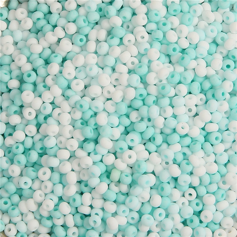 660Pcs/Bag 3mm Matte Solid Color Frosted Seed Beads Uniform Round Spacer Beads For DIY Handmade Jewelry Making Accessories