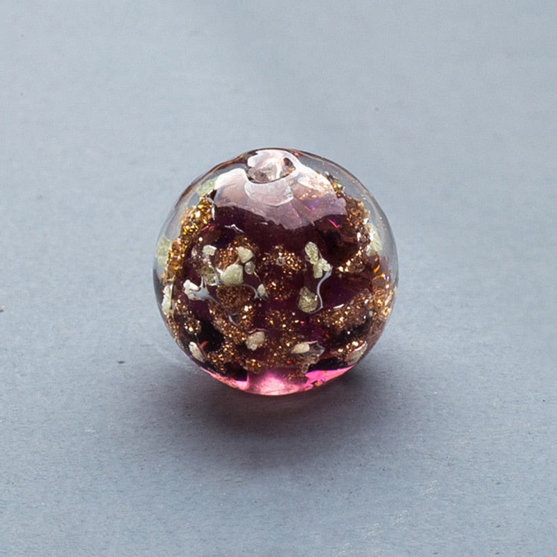 10 Uds. Redondas 6mm 8mm 10mm 12mm 14mm cuentas sueltas de cristal de murano luminosas hechas a mano para la fabricación de joyas accesorios para manualidades DIY