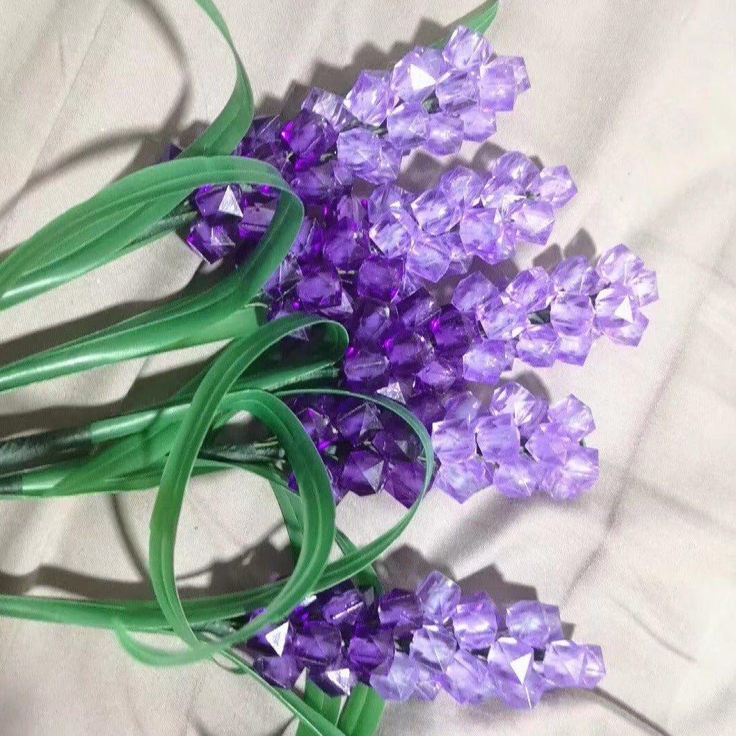 Buatan tangan diy seluruh set Lavender Bunga dekorasi rumah kelopak manik-manik bahan baku aksesoris