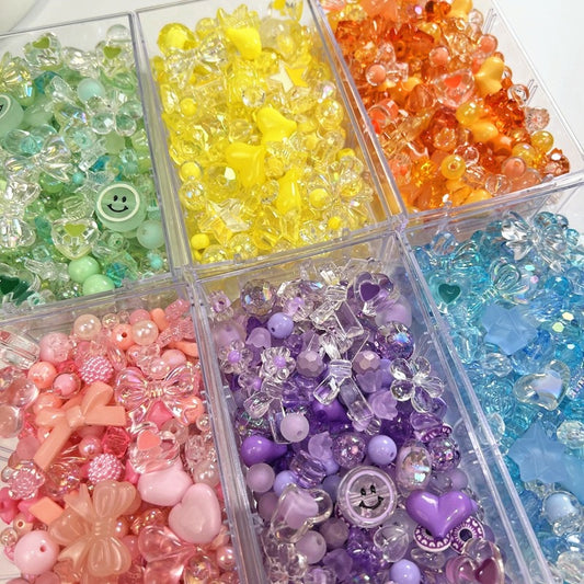 20g Mixing Style Spring Color  Acrylic Beads  For DIY Handmade Bracelet Jewelry Making Accessories
