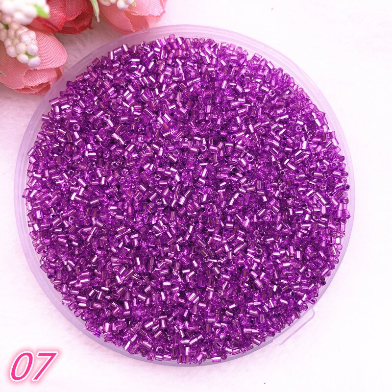 DIY 2*2.5mm 800pcs/lot Czech Cylindrical Glass Bugle Beads European Seed Long Tube Two Hole Loose Beads For Jewelry Making