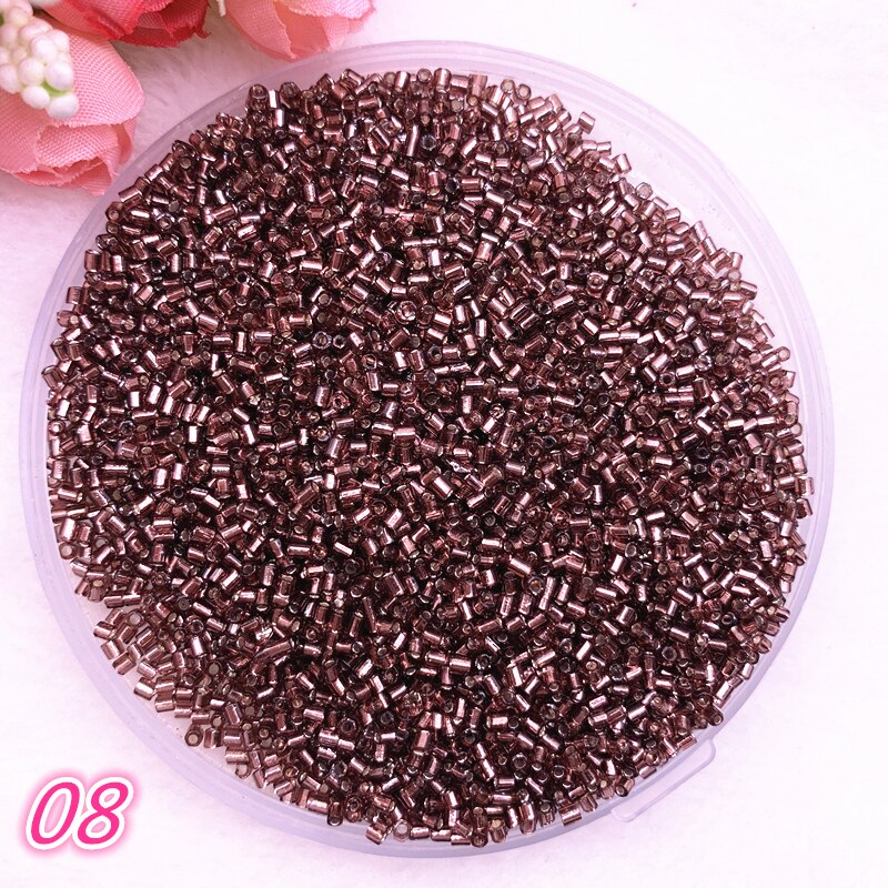 DIY 2*2.5mm 800pcs/lot Czech Cylindrical Glass Bugle Beads European Seed Long Tube Two Hole Loose Beads For Jewelry Making