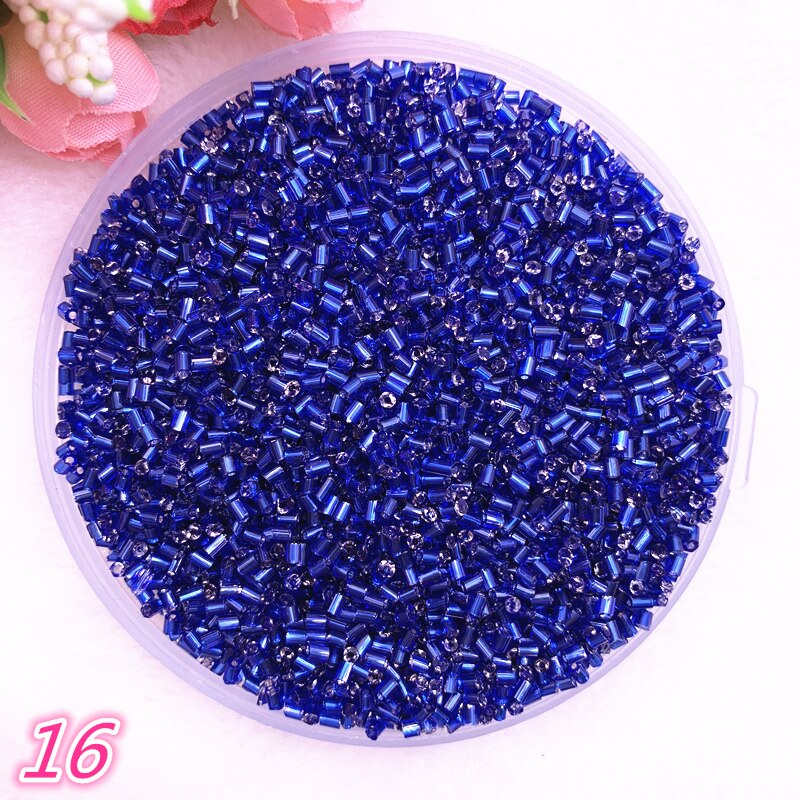 DIY 2*2.5mm 800pcs/lot Czech Cylindrical Glass Bugle Beads European Seed Long Tube Two Hole Loose Beads For Jewelry Making