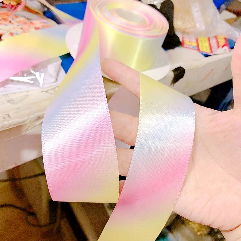DIY handmade satin ribbon flowers