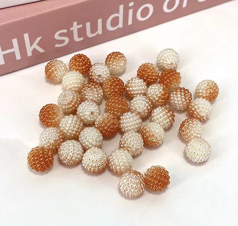 Handmade diy artificial beads bayberry bauhinia raw material accessories 200pcs