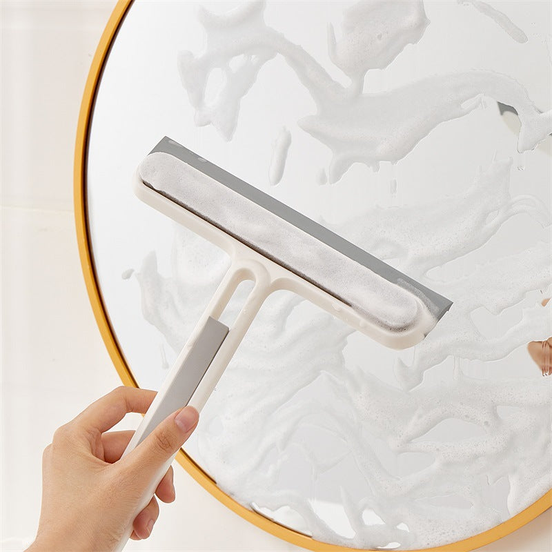 Cepillo de limpieza de pantalla de esponja de silicona de doble uso para el hogar con limpiador de vidrio de silicona mágica 