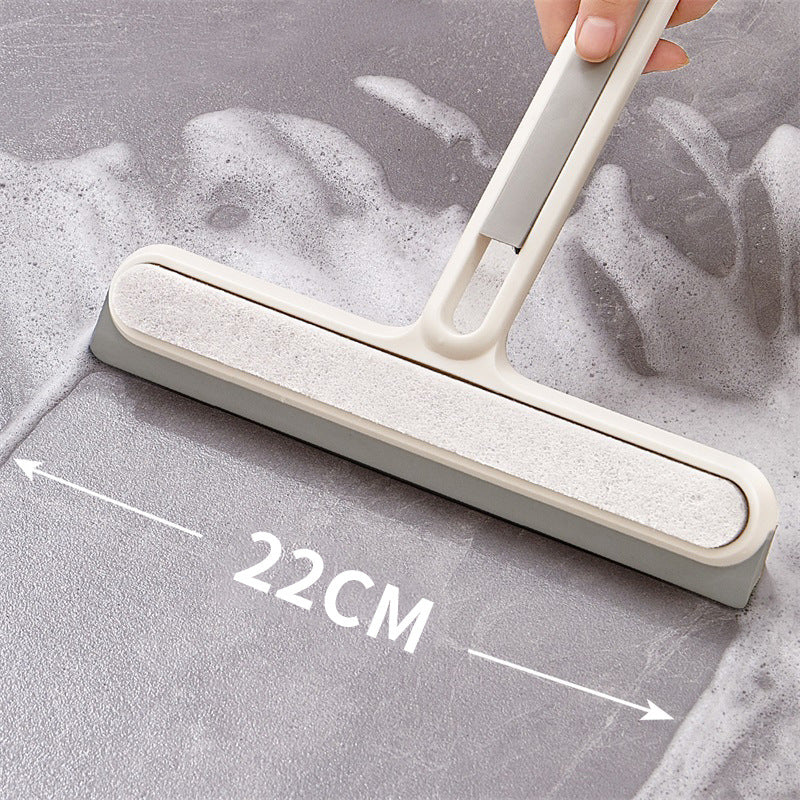Cepillo de limpieza de pantalla de esponja de silicona de doble uso para el hogar con limpiador de vidrio de silicona mágica 
