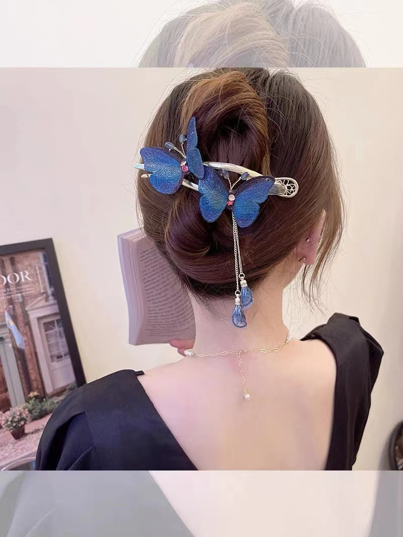 Handmade jewelry diy cloth butterfly hair clip girl friend personalized birthday gift