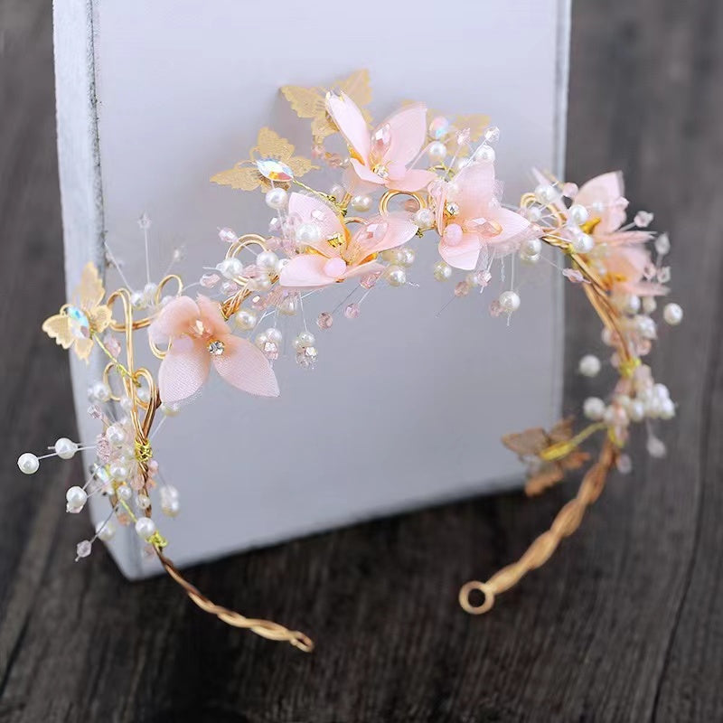 Handmade headband DIY coloured glaze flower hair products custom gift personalized accessories