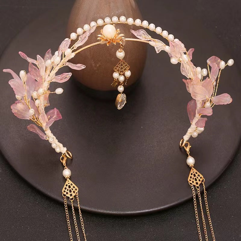 Handmade headband DIY coloured glaze flower hair products custom gift personalized accessories