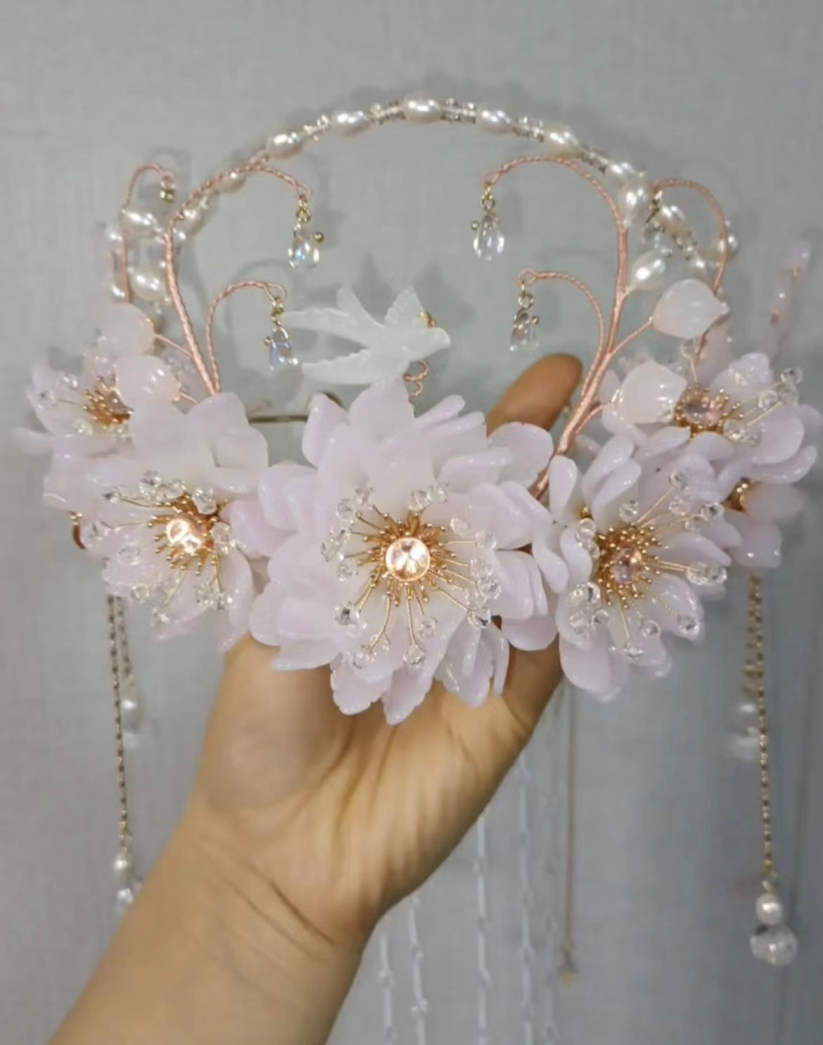 Handmade wreath garland DIY flower hair products custom gift personalized accessories