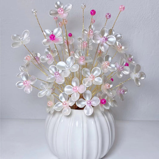Conjuntos completos diy hechos a mano, flor de deseo de varios colores, decoración del hogar, perlas de pétalos, accesorios de materia prima