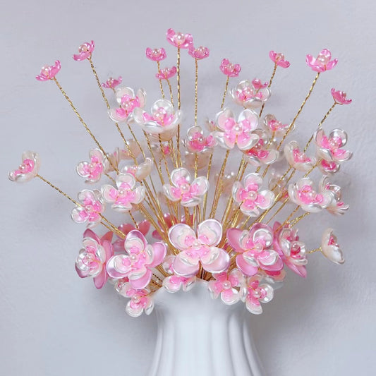 Handmade diy seluruh set multi warna Beruntung Bunga dekorasi rumah kelopak mutiara manik-manik bahan baku aksesoris
