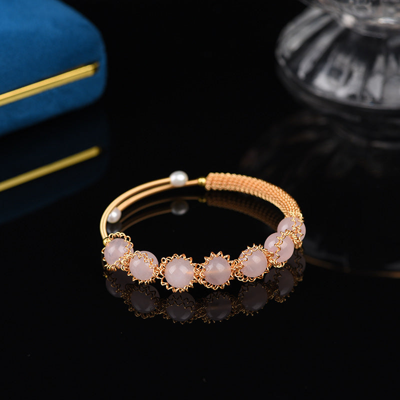 Handmade diy fashion perhiasan kristal gelang hadiah ulang tahun kustom