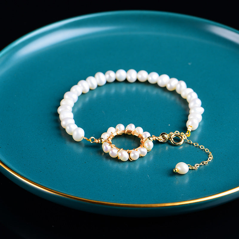 Buatan tangan diy fashion perhiasan gelang mutiara hadiah ulang tahun khusus untuk pacar