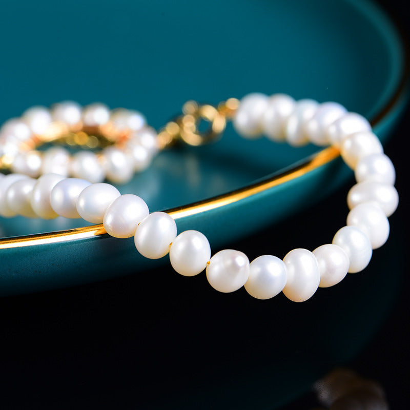 Buatan tangan diy fashion perhiasan gelang mutiara hadiah ulang tahun khusus untuk pacar