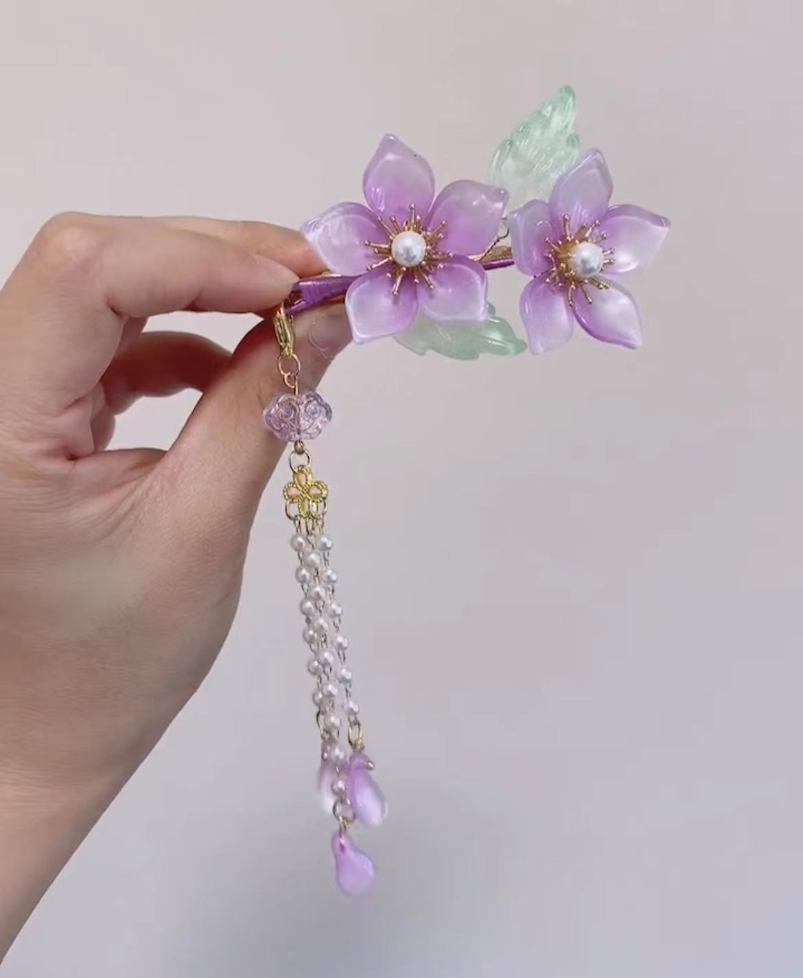 Buatan tangan DIY jepit rambut kupu-kupu warna perak kustom hadiah aksesoris pribadi