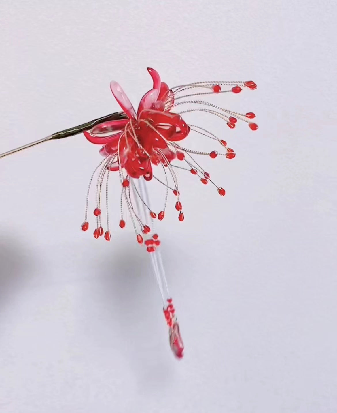 Horquilla de flor de lirio araña Hanmdade para niñas regalo de cumpleaños personalizado