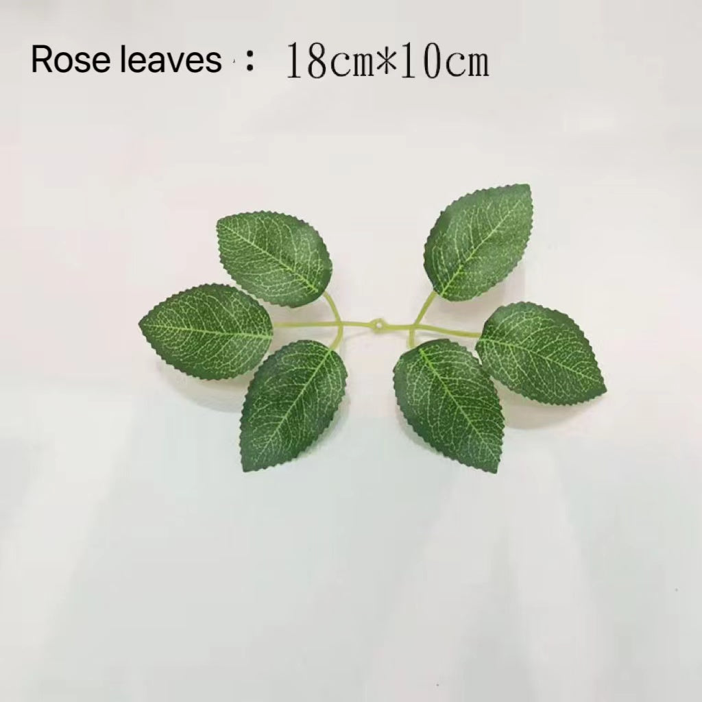 Handmade diy leaves rose leaf for ribbon flower handcraft