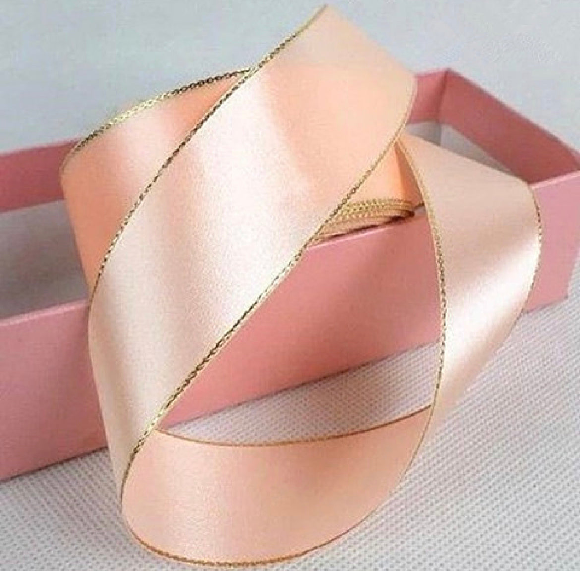 Double Faced Satin Ribbon - Rose Gold
