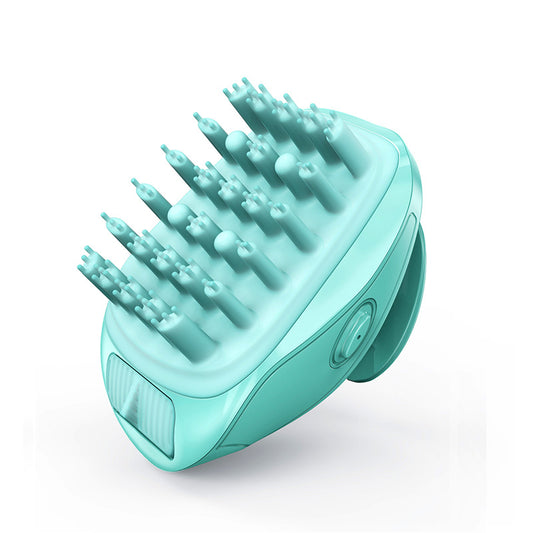 Sikat rambut elektrik sikat sampo pijat getaran sonik untuk membersihkan rambut pijat kulit kepala rileks 